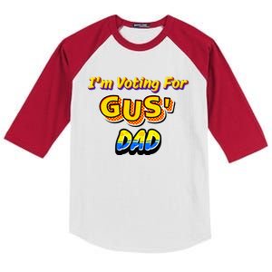 IM Voting For GusS Dad Kids Colorblock Raglan Jersey