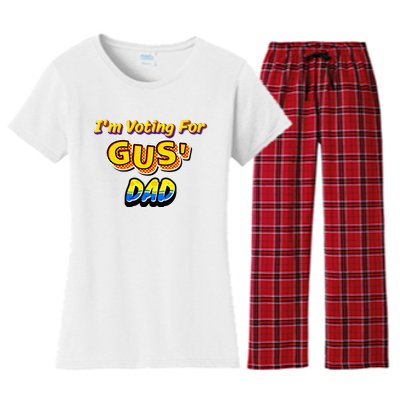 IM Voting For GusS Dad Women's Flannel Pajama Set