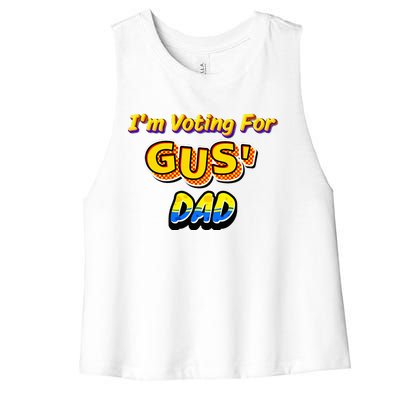 IM Voting For GusS Dad Women's Racerback Cropped Tank