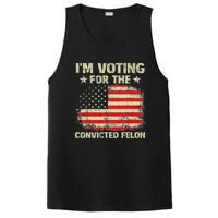 IM Voting For The Convicted Felon Us Flag Trump 2024 PosiCharge Competitor Tank