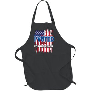 I Voted For The Felon; Funny Republican Trump 2024 I Voted Full-Length Apron With Pockets