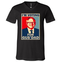 IM Voting For Gus Dad Vote Tim Walz 2024 V-Neck T-Shirt