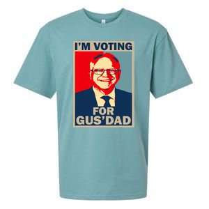 IM Voting For Gus Dad Vote Tim Walz 2024 Sueded Cloud Jersey T-Shirt