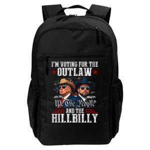 IM Voting For The Outlaw And The Hillbilly Trump Vance 2024 Daily Commute Backpack