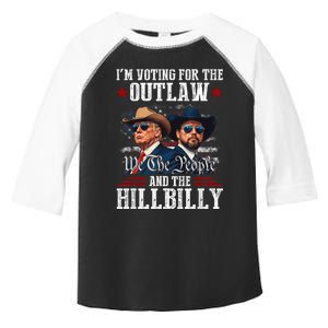 IM Voting For The Outlaw And The Hillbilly Trump Vance 2024 Toddler Fine Jersey T-Shirt