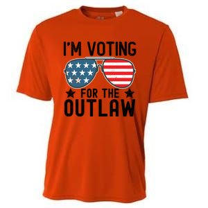 IM Voting For The Outlaw Gift Fourth Of July Trump 2032 Meaningful Gift Cooling Performance Crew T-Shirt