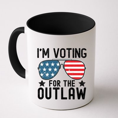 IM Voting For The Outlaw Gift Fourth Of July Trump 2032 Meaningful Gift Mug