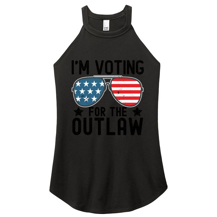 IM Voting For The Outlaw Gift Fourth Of July Trump 2032 Meaningful Gift Women's Perfect Tri Rocker Tank