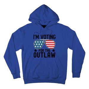 IM Voting For The Outlaw Gift Fourth Of July Trump 2032 Meaningful Gift Hoodie