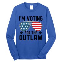 IM Voting For The Outlaw Gift Fourth Of July Trump 2032 Meaningful Gift Long Sleeve Shirt