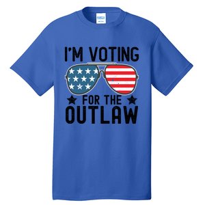 IM Voting For The Outlaw Gift Fourth Of July Trump 2032 Meaningful Gift Tall T-Shirt