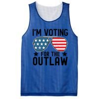 IM Voting For The Outlaw Gift Fourth Of July Trump 2032 Meaningful Gift Mesh Reversible Basketball Jersey Tank