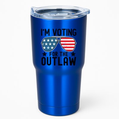 IM Voting For The Outlaw Gift Fourth Of July Trump 2032 Meaningful Gift Tumbler