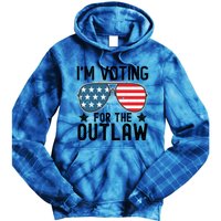 IM Voting For The Outlaw Gift Fourth Of July Trump 2032 Meaningful Gift Tie Dye Hoodie