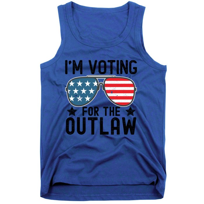 IM Voting For The Outlaw Gift Fourth Of July Trump 2032 Meaningful Gift Tank Top