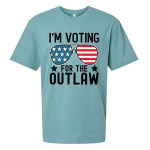 IM Voting For The Outlaw Gift Fourth Of July Trump 2032 Meaningful Gift Sueded Cloud Jersey T-Shirt