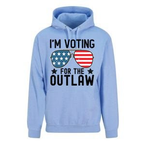 IM Voting For The Outlaw Gift Fourth Of July Trump 2032 Meaningful Gift Unisex Surf Hoodie