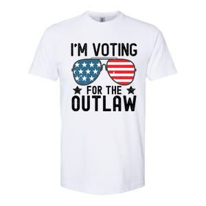 IM Voting For The Outlaw Gift Fourth Of July Trump 2032 Meaningful Gift Softstyle CVC T-Shirt