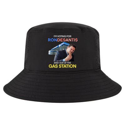 I’m Voting For Ron Desantis And I Eat At The Gas Station Cool Comfort Performance Bucket Hat