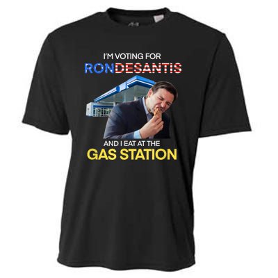 I’m Voting For Ron Desantis And I Eat At The Gas Station Cooling Performance Crew T-Shirt