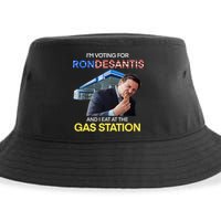 I’m Voting For Ron Desantis And I Eat At The Gas Station Sustainable Bucket Hat