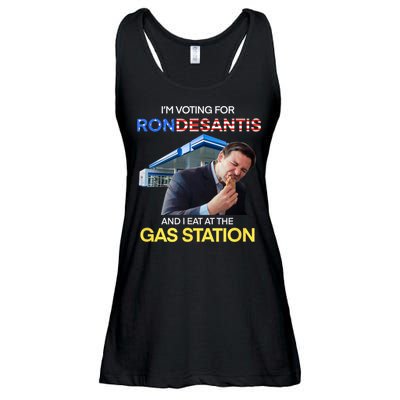 I’m Voting For Ron Desantis And I Eat At The Gas Station Ladies Essential Flowy Tank