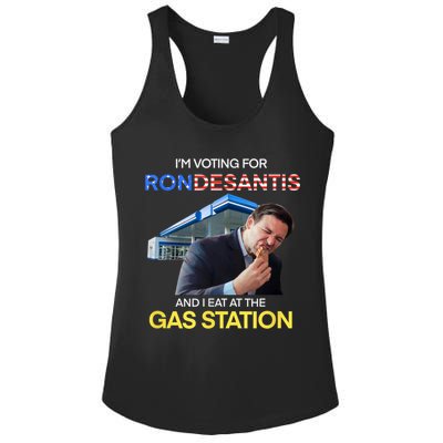 I’m Voting For Ron Desantis And I Eat At The Gas Station Ladies PosiCharge Competitor Racerback Tank