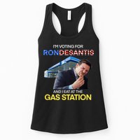 I’m Voting For Ron Desantis And I Eat At The Gas Station Womens Tank Top
