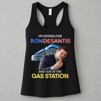 I’m Voting For Ron Desantis And I Eat At The Gas Station Womens Tank Top