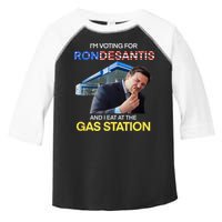 I’m Voting For Ron Desantis And I Eat At The Gas Station Toddler Fine Jersey T-Shirt