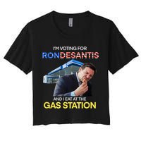 I’m Voting For Ron Desantis And I Eat At The Gas Station Crop Top
