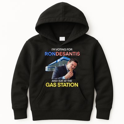 I’m Voting For Ron Desantis And I Eat At The Gas Station Kids Hoodie