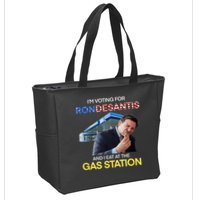I’m Voting For Ron Desantis And I Eat At The Gas Station Zip Tote Bag