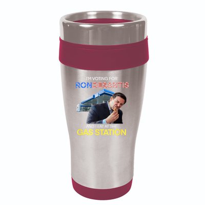 I’m Voting For Ron Desantis And I Eat At The Gas Station 16oz Travel Tumbler