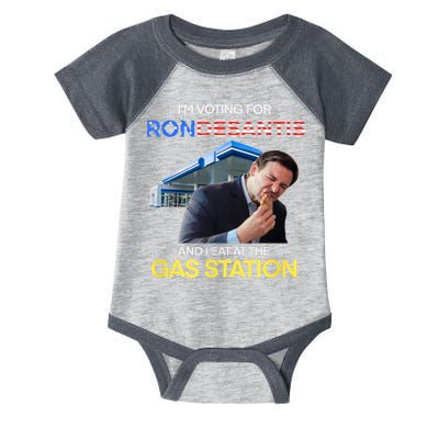 I’m Voting For Ron Desantis And I Eat At The Gas Station Infant Baby Jersey Bodysuit