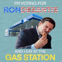 I’m Voting For Ron Desantis And I Eat At The Gas Station Sueded Cloud Jersey T-Shirt