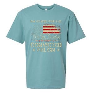 IM Voting For The Convicted Felon Funny 2024 Sueded Cloud Jersey T-Shirt