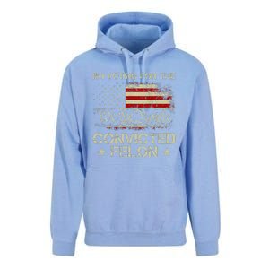 IM Voting For The Convicted Felon Funny 2024 Unisex Surf Hoodie