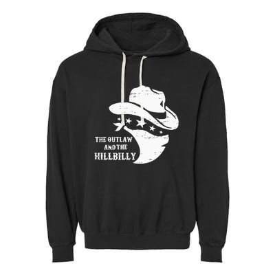 IM Voting For The Outlaw And The Hillbilly 2024 Cowboy Garment-Dyed Fleece Hoodie