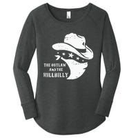 IM Voting For The Outlaw And The Hillbilly 2024 Cowboy Women's Perfect Tri Tunic Long Sleeve Shirt