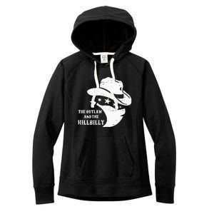 IM Voting For The Outlaw And The Hillbilly 2024 Cowboy Women's Fleece Hoodie