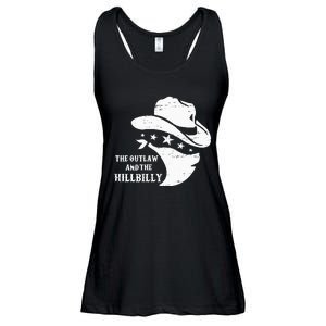 IM Voting For The Outlaw And The Hillbilly 2024 Cowboy Ladies Essential Flowy Tank