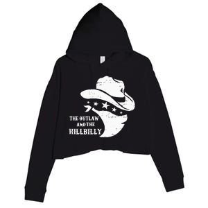 IM Voting For The Outlaw And The Hillbilly 2024 Cowboy Crop Fleece Hoodie