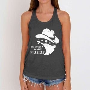 IM Voting For The Outlaw And The Hillbilly 2024 Cowboy Women's Knotted Racerback Tank