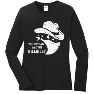 IM Voting For The Outlaw And The Hillbilly 2024 Cowboy Ladies Long Sleeve Shirt