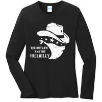 IM Voting For The Outlaw And The Hillbilly 2024 Cowboy Ladies Long Sleeve Shirt