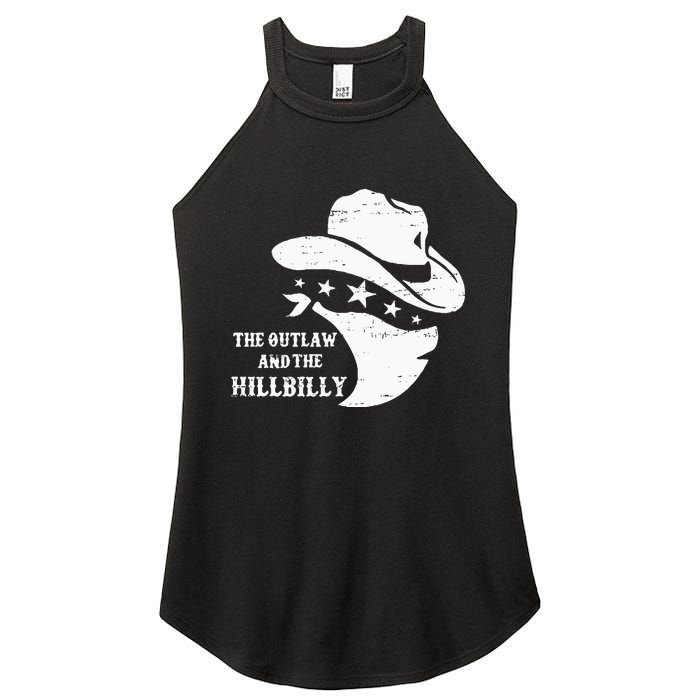 IM Voting For The Outlaw And The Hillbilly 2024 Cowboy Women's Perfect Tri Rocker Tank