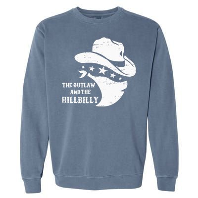 IM Voting For The Outlaw And The Hillbilly 2024 Cowboy Garment-Dyed Sweatshirt