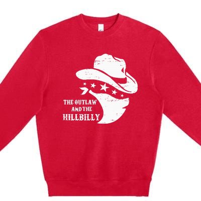 IM Voting For The Outlaw And The Hillbilly 2024 Cowboy Premium Crewneck Sweatshirt