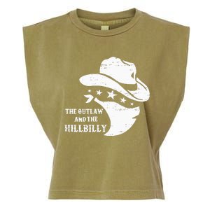 IM Voting For The Outlaw And The Hillbilly 2024 Cowboy Garment-Dyed Women's Muscle Tee